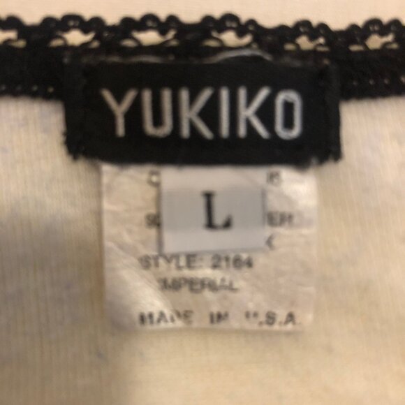 🎨 Vintage Yukiko Imperial Art Print Top – Made in U.S.A. – Size L 🎨 - Picture 13 of 15